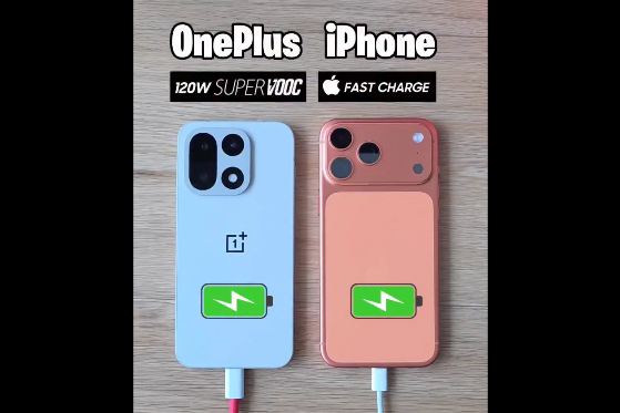 Bateria de 7300 mAh de pe OnePlus 15 se încarcă complet în 41 de minute, în timp ce bateria de 4823 mAh de pe iPhone 17 Pro Max se încarcă complet în „doar” 84 de minute