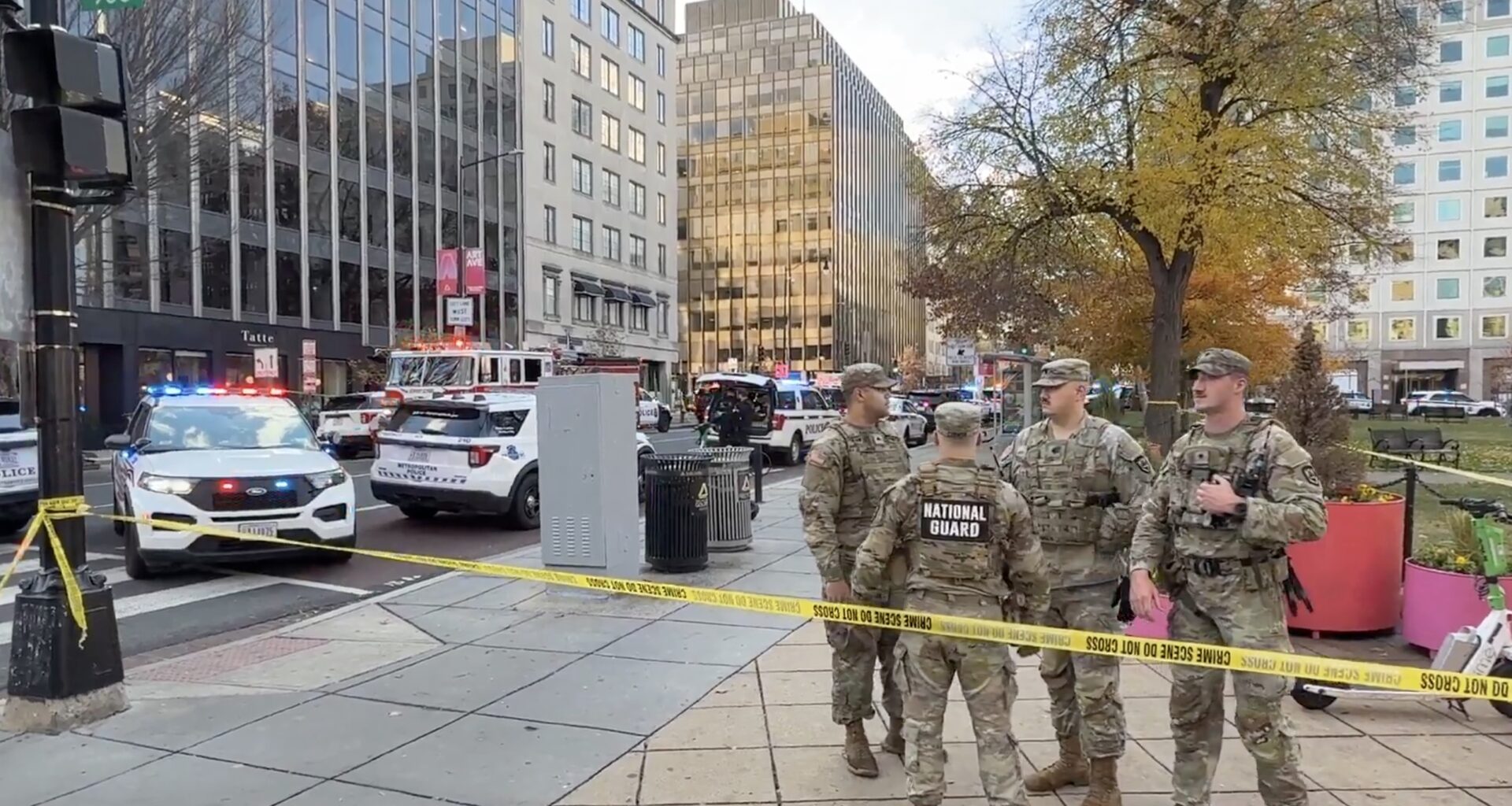 Doi membri ai Gărzii Naționale împușcați în apropierea Casei Albe