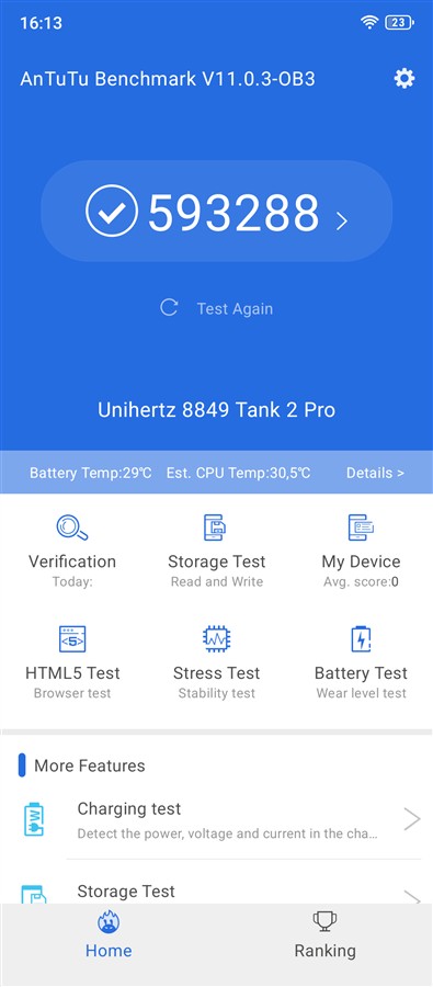 Teste benchmark 8849 Hike