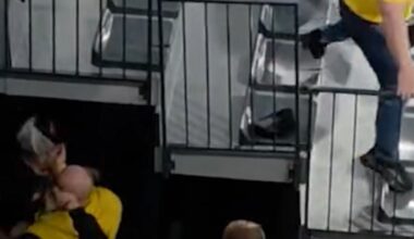 Violențe în Liga Florilor! FOTO+VIDEO. Suporter lovit cu pumnul de un agent de pază: „Are doi dinți rupți!” » Reacția firmei: „Exagerează”