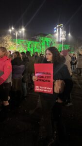 Protest în Piața Victoriei, împotriva pensiilor speciale ale magistraților.