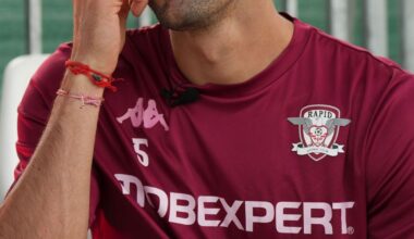 Alarmă la Rapid! Titularul lui Gâlcă s-a accidentat înaintea duelului cu CFR Cluj: „Va efectua luni investigații medicale”