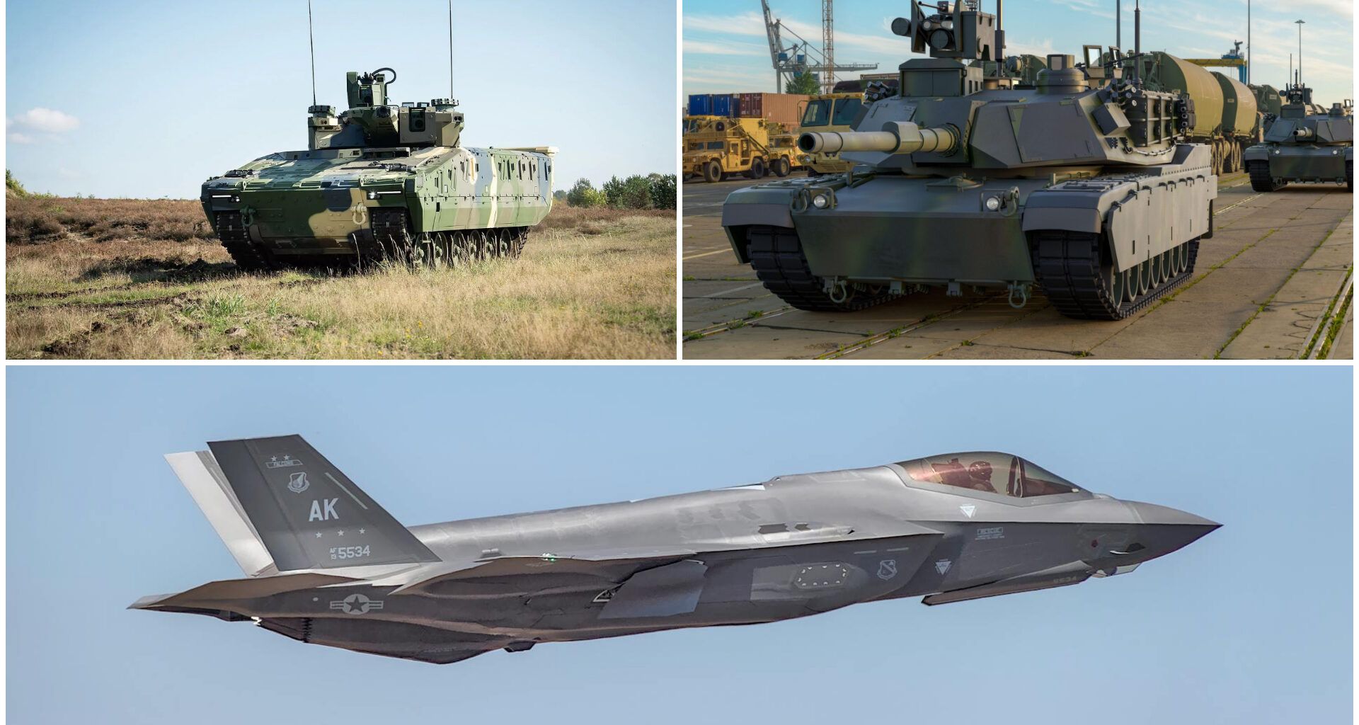 MLI-uri, sute de tancuri, nave și avioane „stealth” F-35