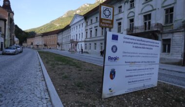 Piața Hercules din localitatea Băile Herculane