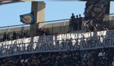 Mesaj dur pe stadionul MApN. Banner-ul afișat de suporterii Stelei la adresa acțiunilor Jandarmeriei, la comemorarea „Colectiv”