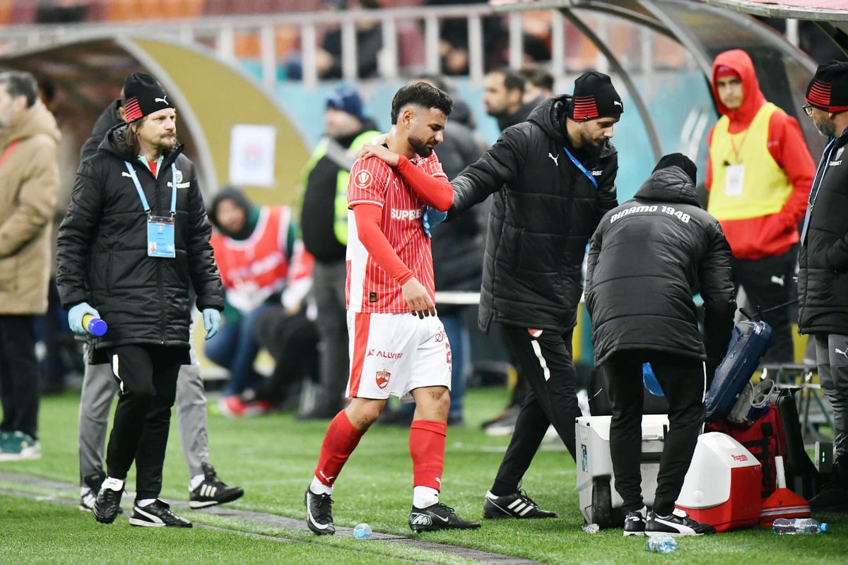 Lovitură teribilă pentru Dinamo: „Va pierde patru luni”