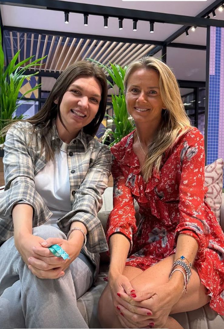 Simona Halep și Daniela Hantuchova
