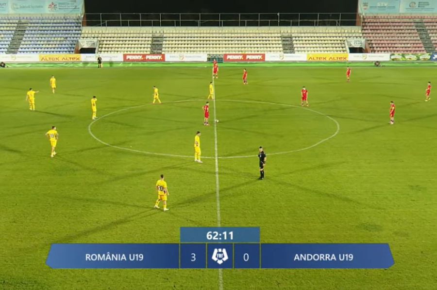 Debut cu dreptul pentru România U19 în preliminariile EURO 2026! Cât s-a terminat duelul contra Andorrei U19
