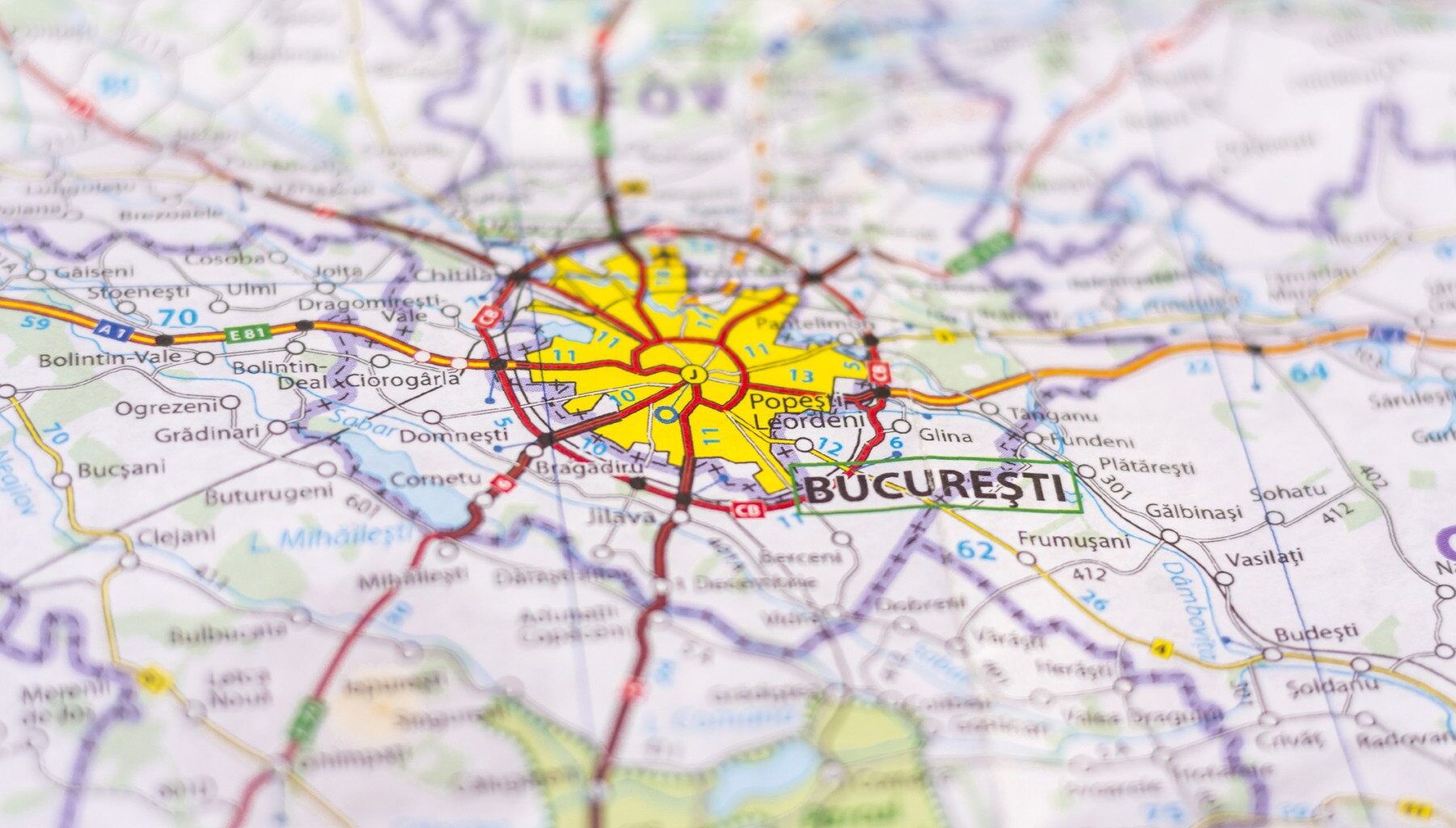 harta Bucuresti, sectoare Bucuresti, Capitala, zona metropolitana București