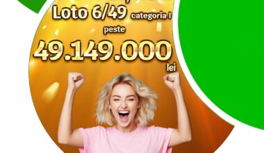 Câștigătorul premiului de 49,1 milioane lei la Loto 6/49: Continuați să visați!