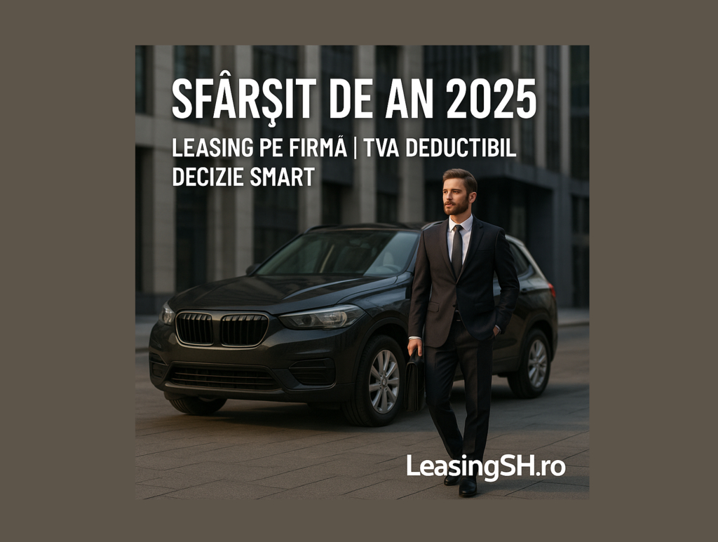 Cum îți poți lua o mașină pe firmă în leasing și să deduci TVA-ul + să reduci impozitul pe profit la final de an 2025