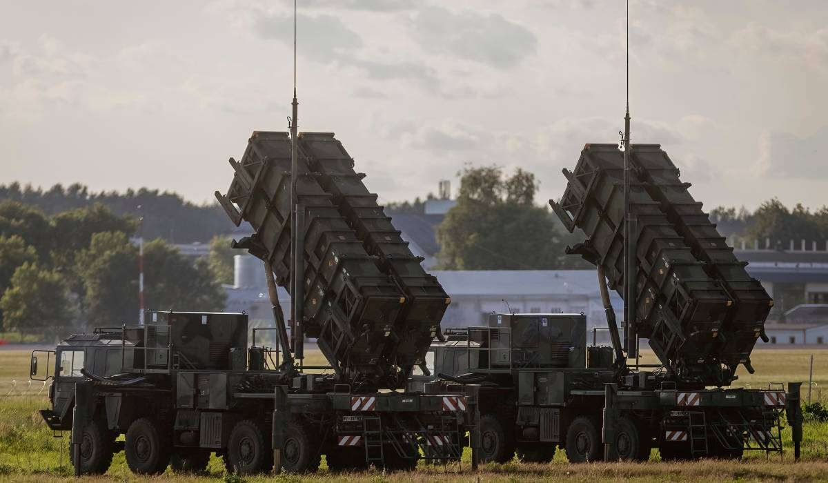 Un sistem de rachete Patriot, în timpul unui exercițiu