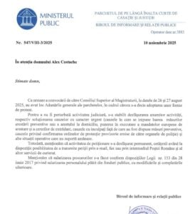 raspuns ministerul public