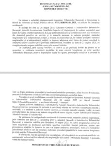 raspuns tribunalul bucuresti