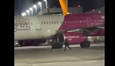 în fugă după un avion WizzAir