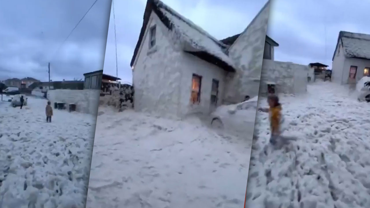 Spuma marină a acoperit un sat pescăresc din Irlanda. Cum a fost posibil fenomenul rar