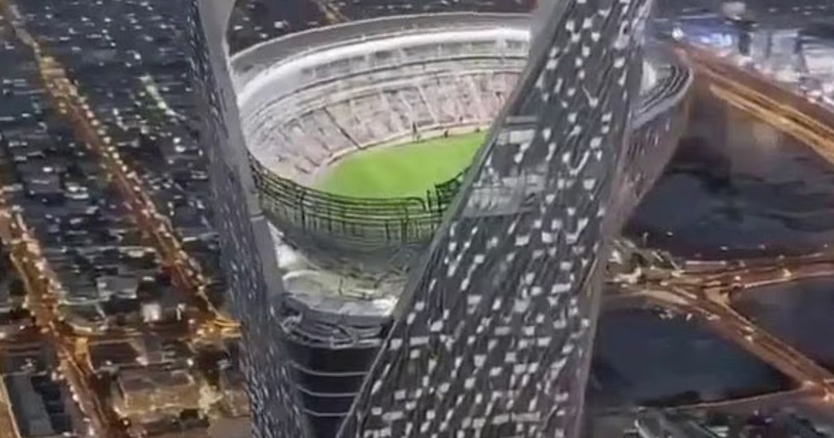 Fake! Cum a păcălit lumea întreagă „Stadionul” de pe zgârie-nori a fost preluat peste tot. Creat în pat cu AI în două minute