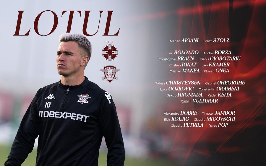 Echipe de start la FCSB - Rapid + Ce se întâmplă acum la Arenă: gestul lui Dobre la adresa fanilor roș-albaștri care-l huiduiau