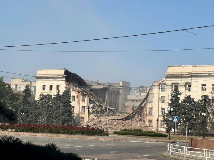 Rușii continuă atacurile asupra Hersonului/FOTO:X