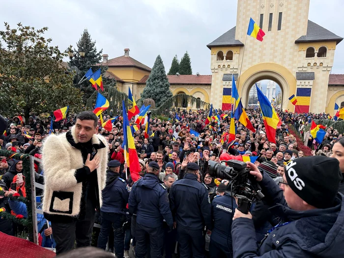 George Simion la Alba Iulia, cu ocazia Zilei Naționale a României