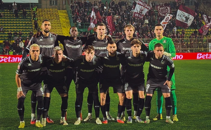 Echipa Rapidului folosită la Mioveni