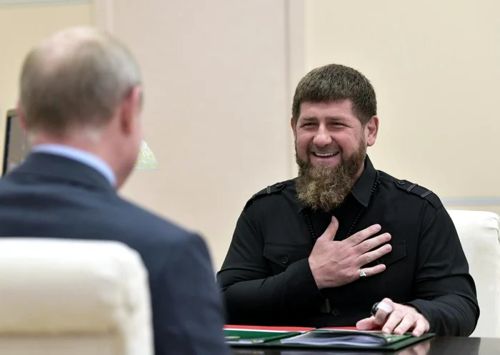 Ramzan Kadîrov și Vladimir Putin/FOTO;EPA/EFE