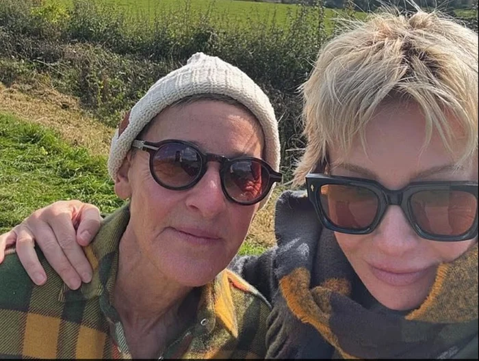 Ellen DeGeneres și soția ei, actrița Portia de Rossi FOTO: Instagram
