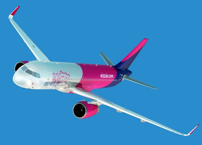 Avion Wizz Air în zbor