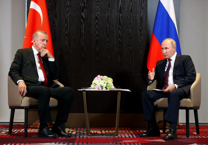 Recep Tayyip Erdogan și Vladimir Putin/FOTO: EPA-EFE