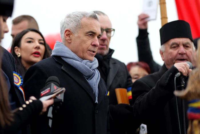 Calin Georgescu, la Alba Iulia, pe 1 Decembrie. FOTO Inquam Photos / Dana Cotovanu