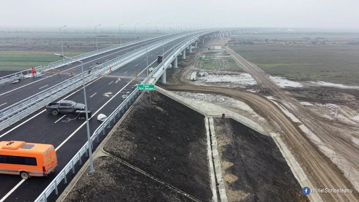 Autostrada A7, tronsonul Focșani-Adjud Nord FOTO: Facebook/Irinel Scrioșteanu