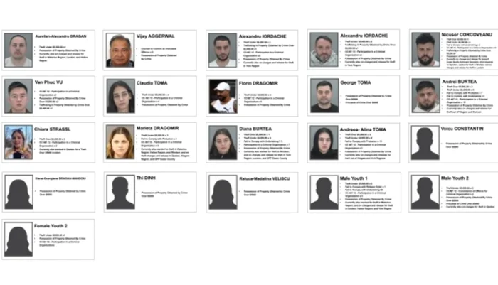 Mai mulți români au fost reținuți FOTO:  Poliția canadiană