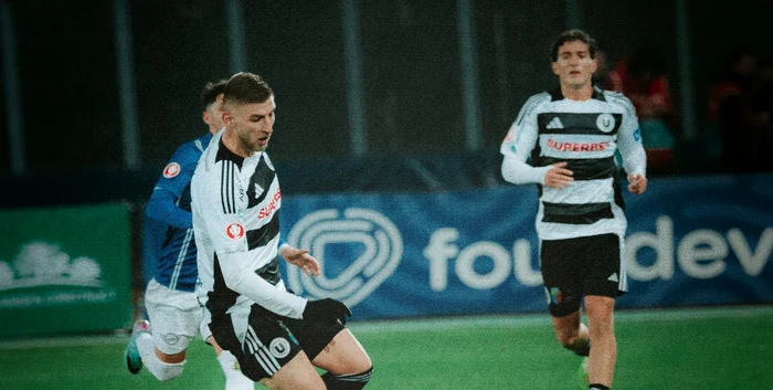 Jovo și-a făcut treaba în fața porții FOTO Facebook FC Unviersitatea Cluj