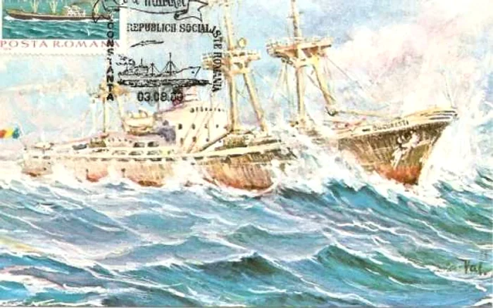 Vedere cu Cargoul „București”/FOTO: Arhivă