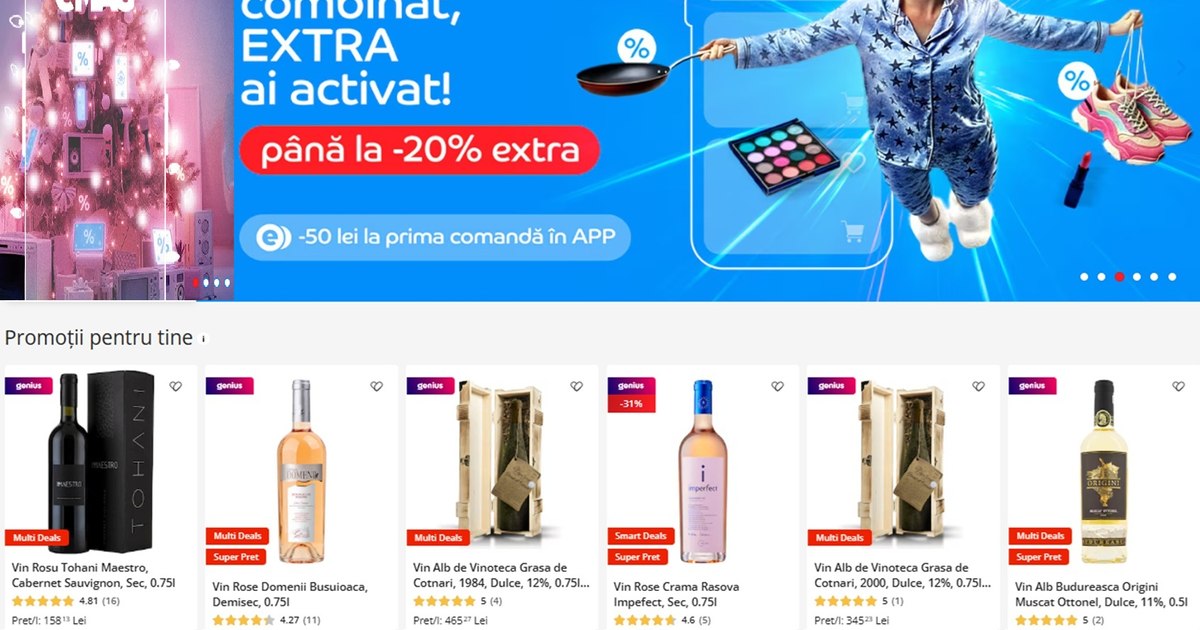 Cele mai bune 15 vinuri de pe eMAG în 2025: ce aleg românii de sărbători. Transformă mesele de Crăciun și Revelion în momente magice