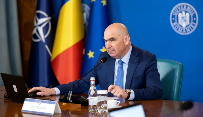 Premierul Ilie Bolojan spune că datele financiare arată o scădere a deficitului FOTO: Gov.ro