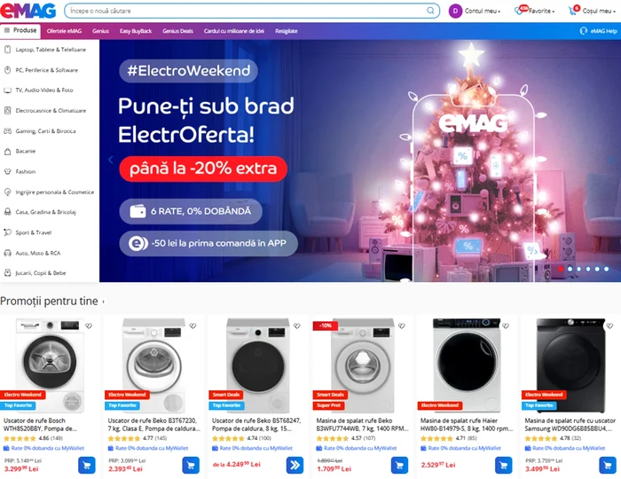 Banner eMAG la final de 2025 Sursă eMAG