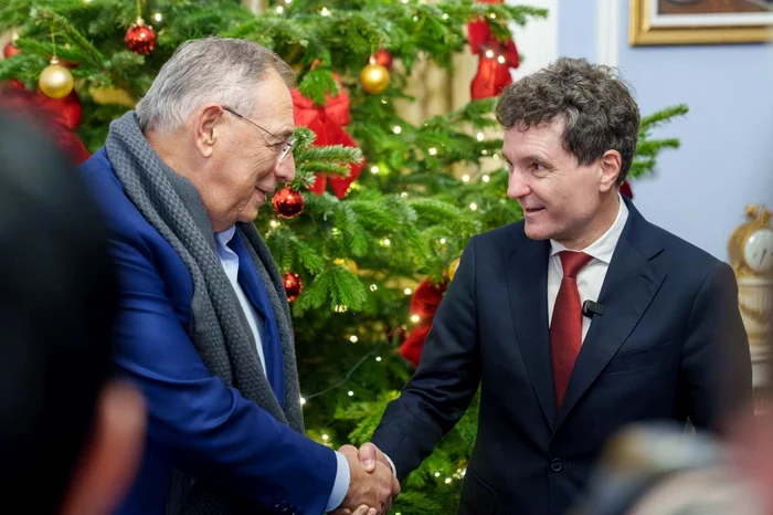 Președintele Nicuşor Dan s-a întâlnit cu Sir George Iacobescu FOTO: Facebook/ Nicușor Dan