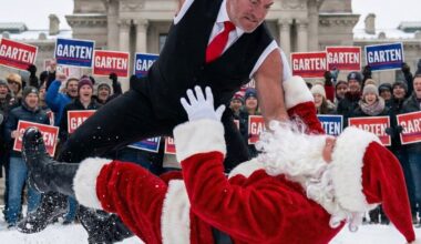 Un senator republican a publicat imagini AI în care îl bate măr pe Moș Crăciun: „Du-te înapoi la Polul Nord, amice”. De ce reacții a avut parte