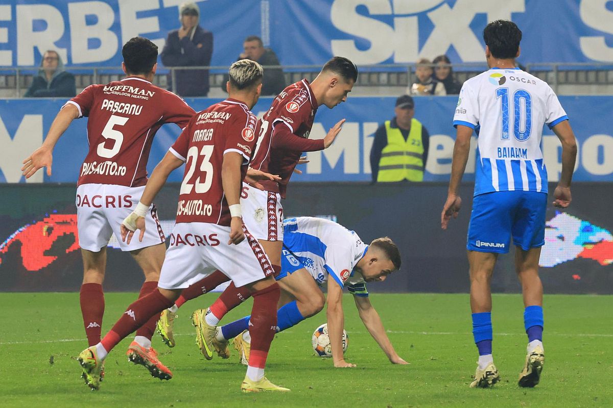 Universitatea Craiova, detronată! Cum arată clasamentul meciurilor directe între primele 6 în Superligă