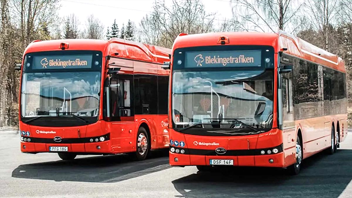 Mai multe autobuze electrice chinezeşti BYD s-au oprit subit în traficul din Suedia, rămânând imobilizate | PiataAuto.md