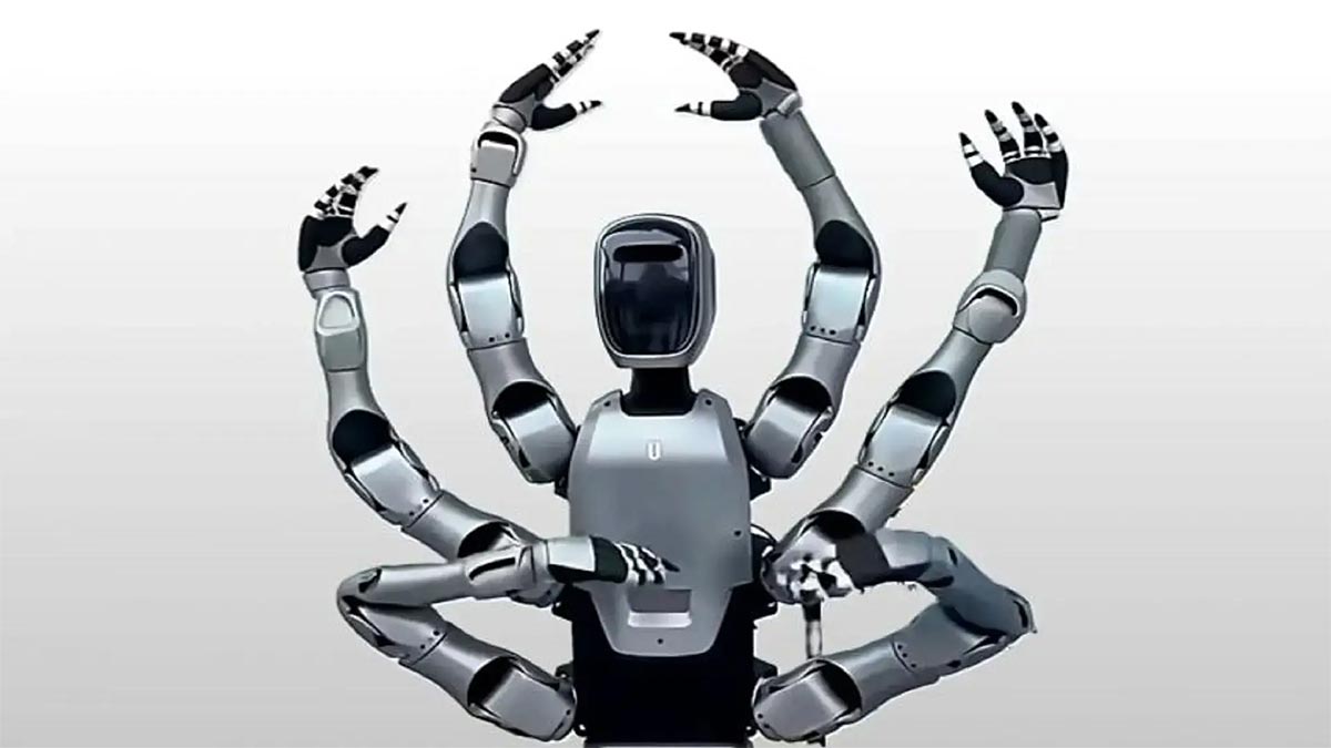 (VIDEO) O companie chineză a lansat primul robot umanoid cu 6 mâini, care va munci cu randament sporit în fabrici, învăţând din experienţa germană de la Kuka | PiataAuto.md