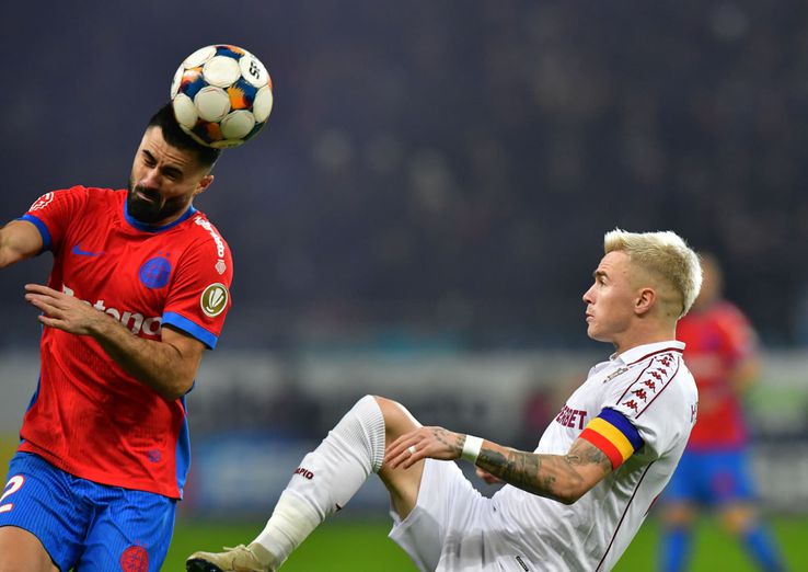 Vali Crețu vs Claudiu Petrila în FCSB - Rapid, etapa #21 // foto: Andrei Furnigă și Cristi Preda (GSP)