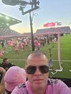 Cristian Săbău, sâmbătă, selfie în peluza arenei lui Inter Miami, la sărbătoarea titlului