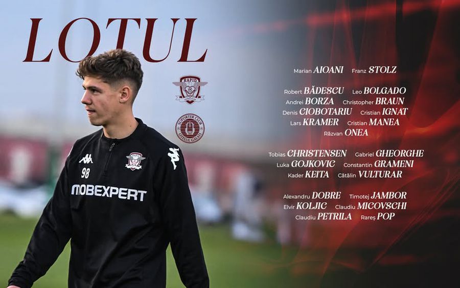 Rapid - Oțelul, ultimul meci al anului pe Giulești » Echipele de start + Primele informații de la stadion