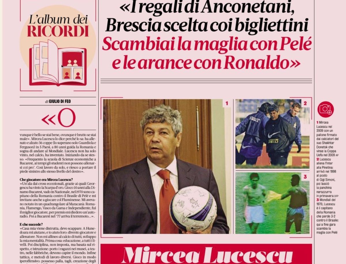 Mircea Lucescu, interviu-eveniment în Italia » De la Ceaușescu la casa distrusă la cutremur și cadoul de la Pele