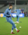 Blănuță încearcă să-l convingă la pregătire pe Kostyuk. Foto: Instagram Dinamo Kiev