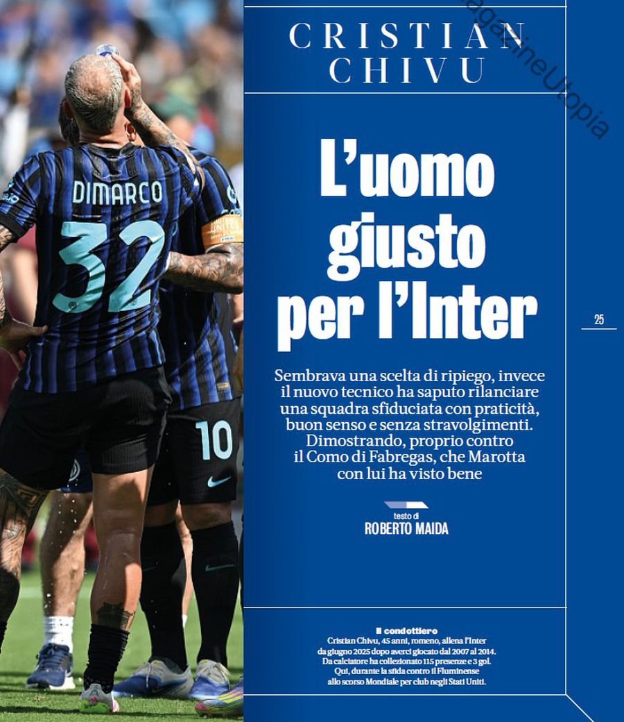 Telefonul care i-a schimbat cariera a sunat de două ori: „Cristian, vino la birou! Te-am ales. Echipa este a ta” » Chivu n-a ezitat deloc: „Aici sunt, domnule președinte”