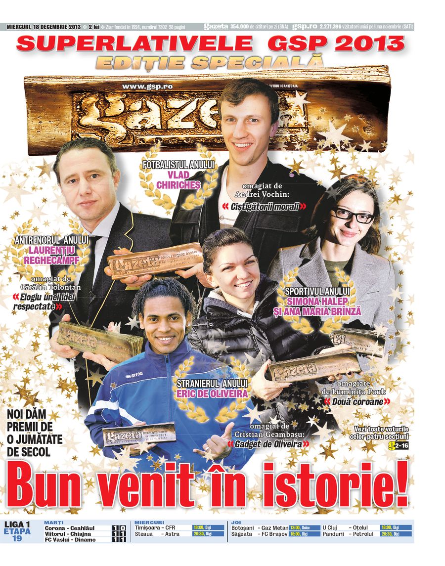 7 situații ULUITOARE din istoria Anchetei Gazetei: are 10 titluri în România și NU a câștigat niciodată! N-a fost nici măcar pe locul 2! Și marele Costică Ștefănescu are o statistică-șocantă