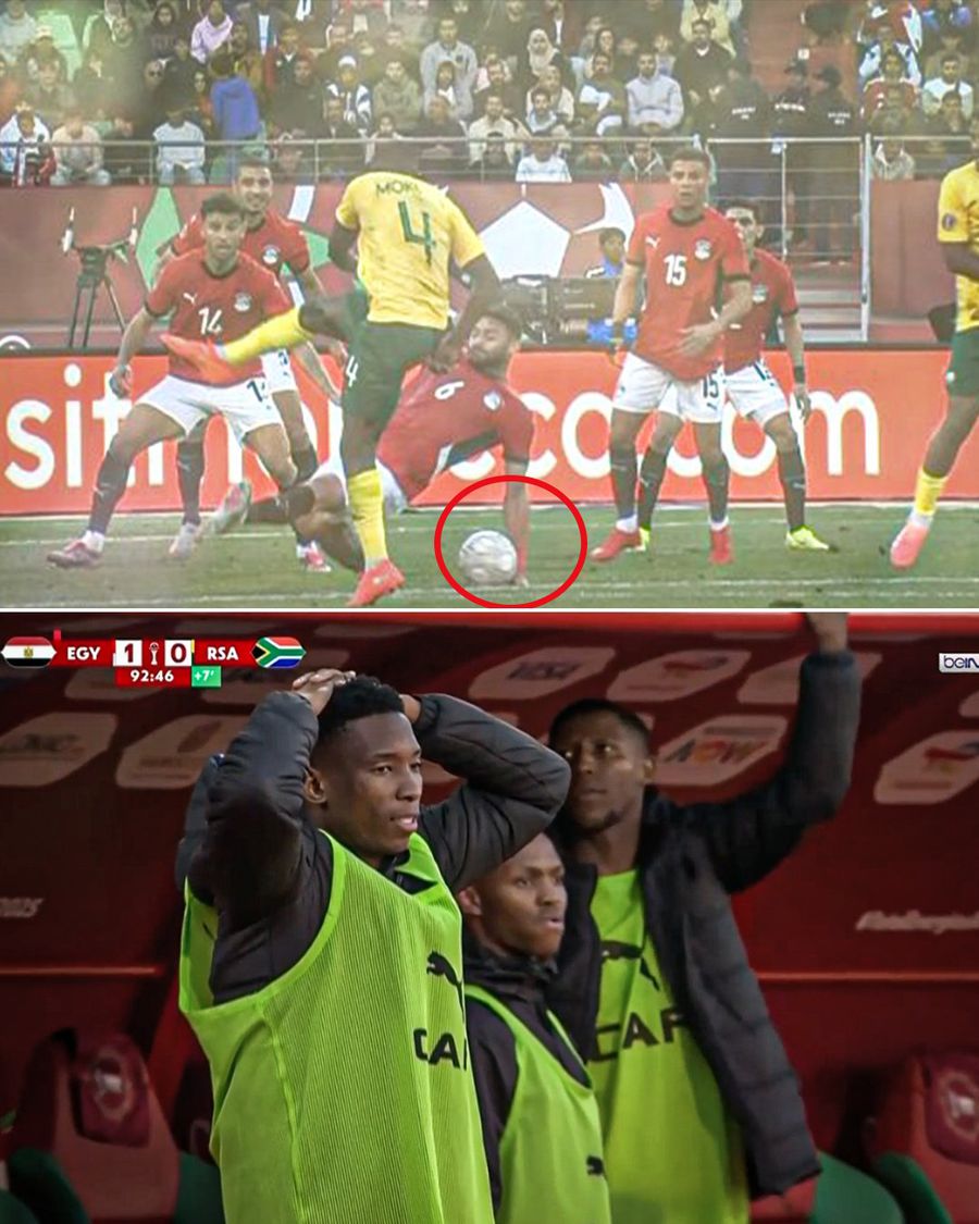 Scandal monstru în Egipt - Africa de Sud, meciul lui Ngezana cu Salah » Două decizii i-au înfuriat pe sud-africani